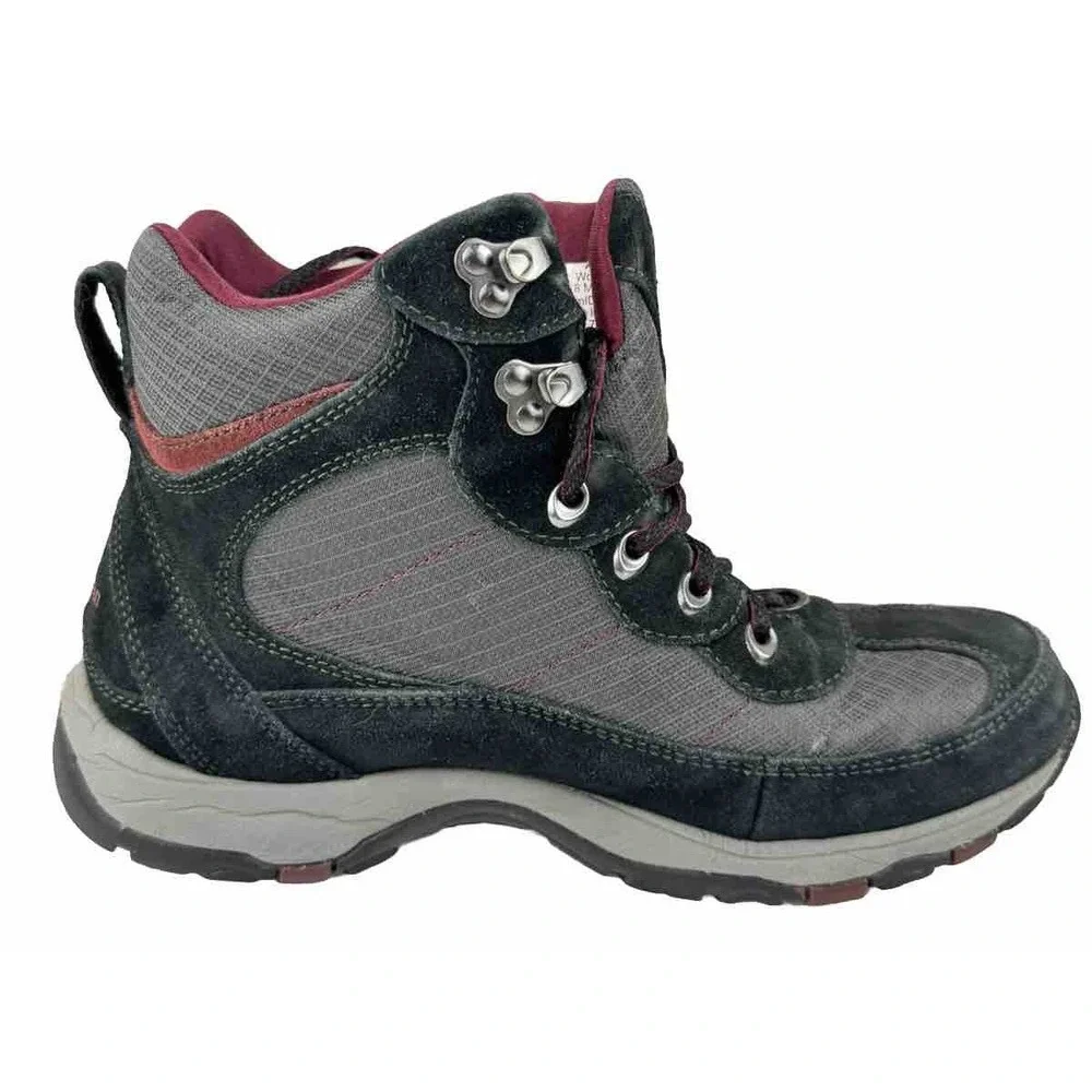 LL Bean‎ Hiking Boots Women's Size 8M TEK Primaloft 200 g #296491 Black/Gray